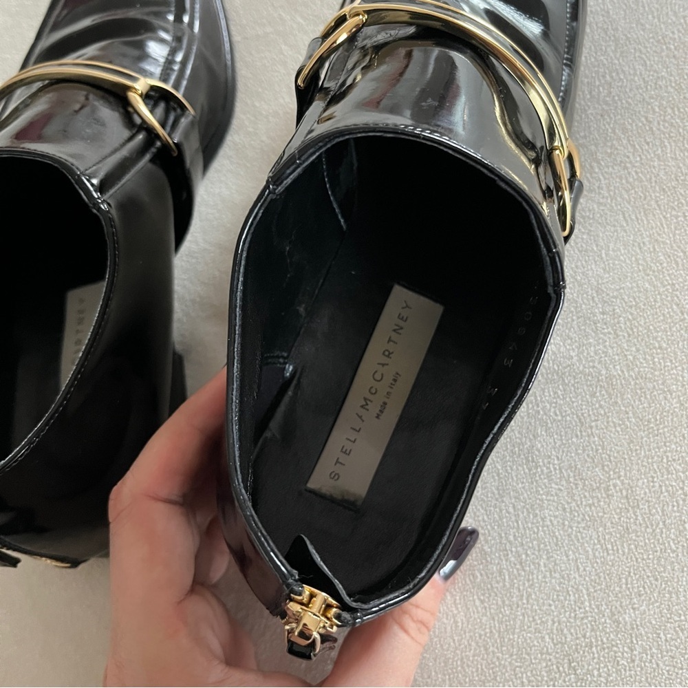 Stella McCartney Morgana Loafers in Black Patent Leather Size 37 US 7 - Picture 7 of 12